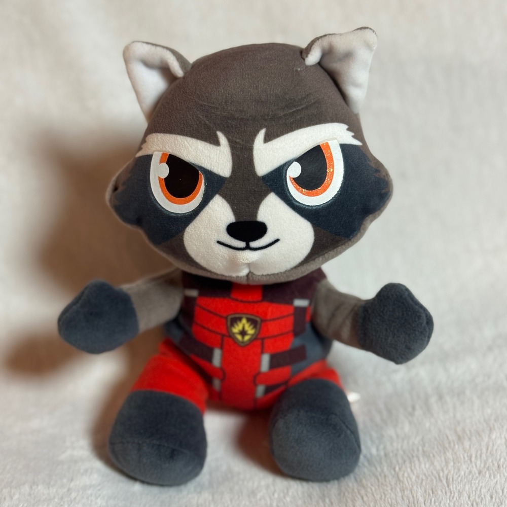 Marvel Ty Rocket Raccoon- Guardians of the Galaxy- 2024 Brown, Black, Red Plush